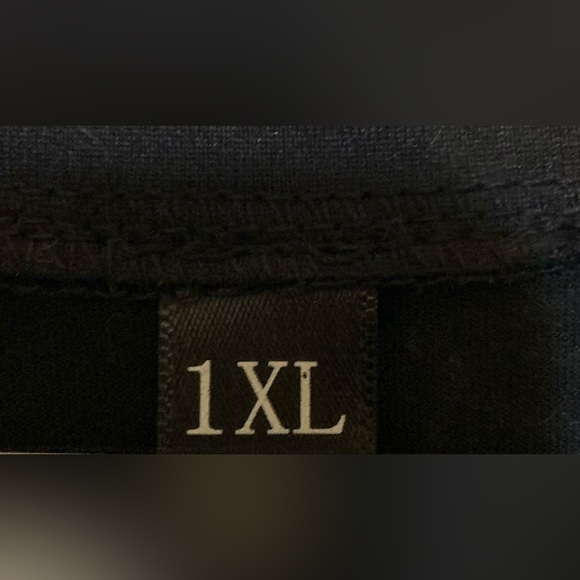 Black Graphic Tee with Yellow Text - Picture 3 of 5